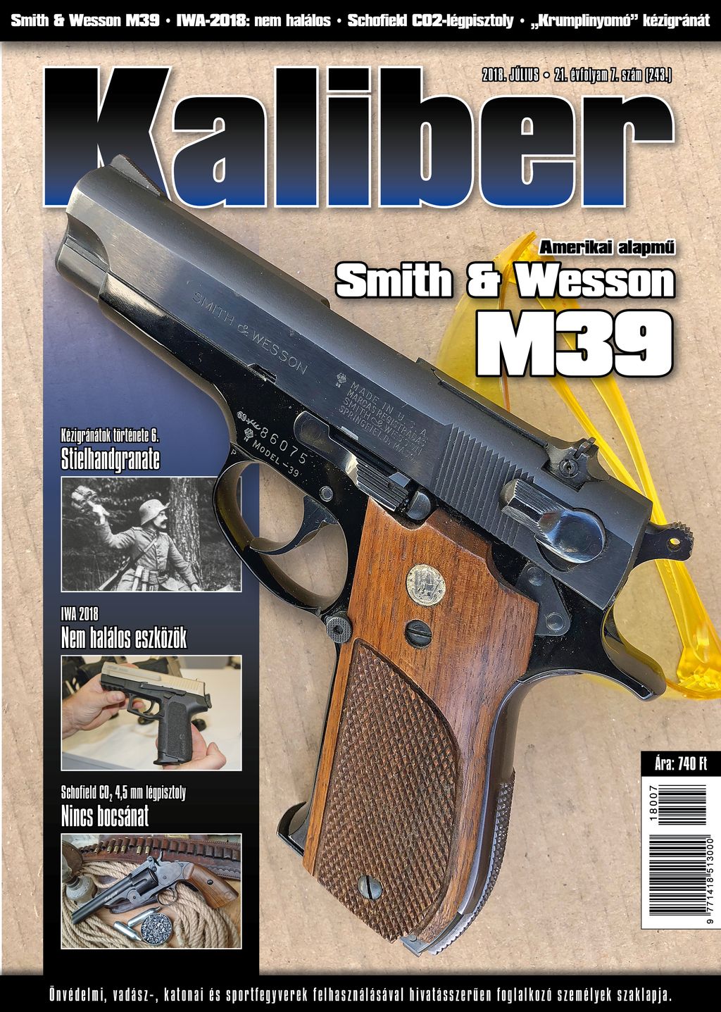 ÚJ! Kaliber magazin 243. (2018 július)